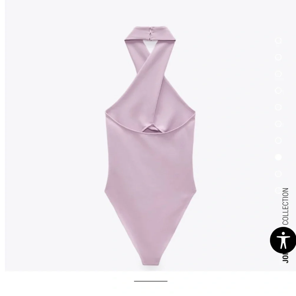 purple mauve halter one piece bodysuit - Picture 9 of 12